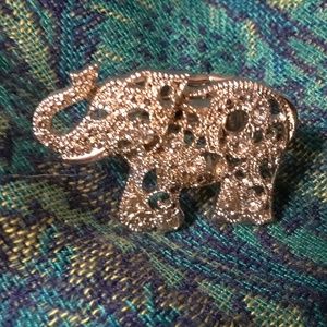Large, Silver, Elephant ring
